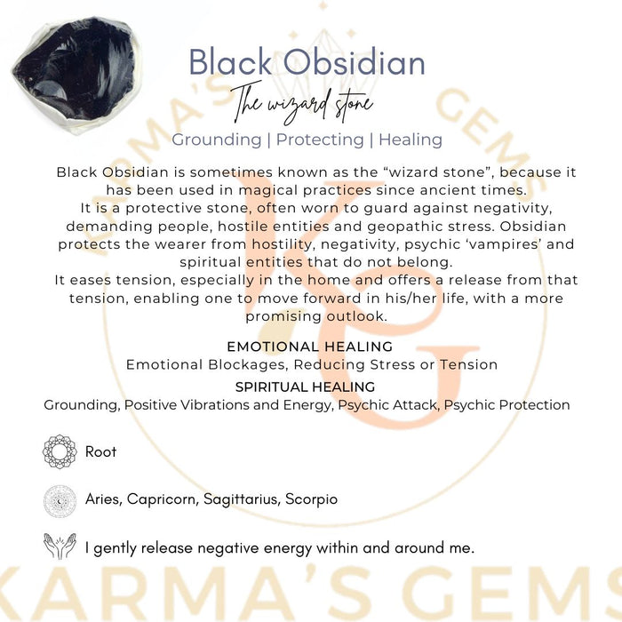 1 PIECE FLAT WRAPPED BLACK OBSIDIAN  ROUGH STONE