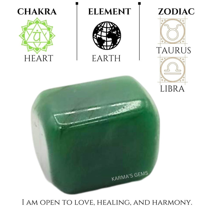 1 PIECE 15 TO 25 MM GREEN JADE POLISH TUMBLED STONE