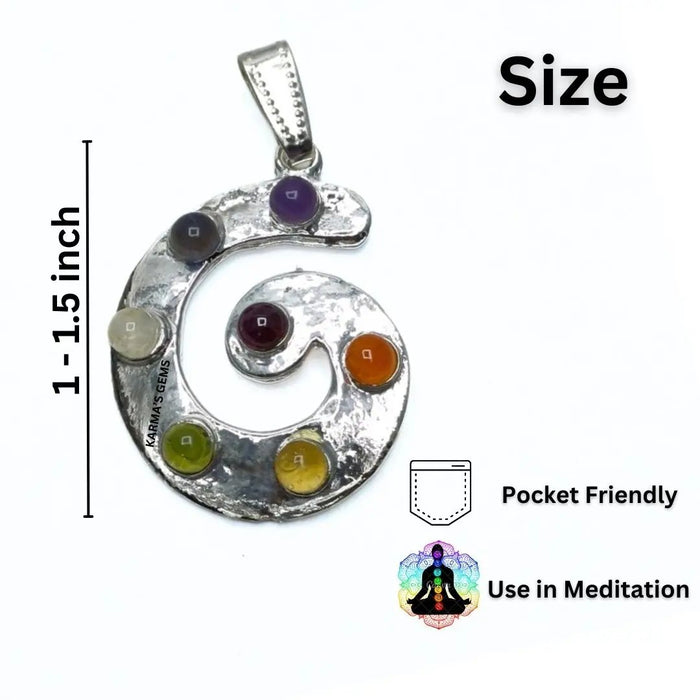 SEVEN CHAKRA STONE PENDANT Karmas Gems