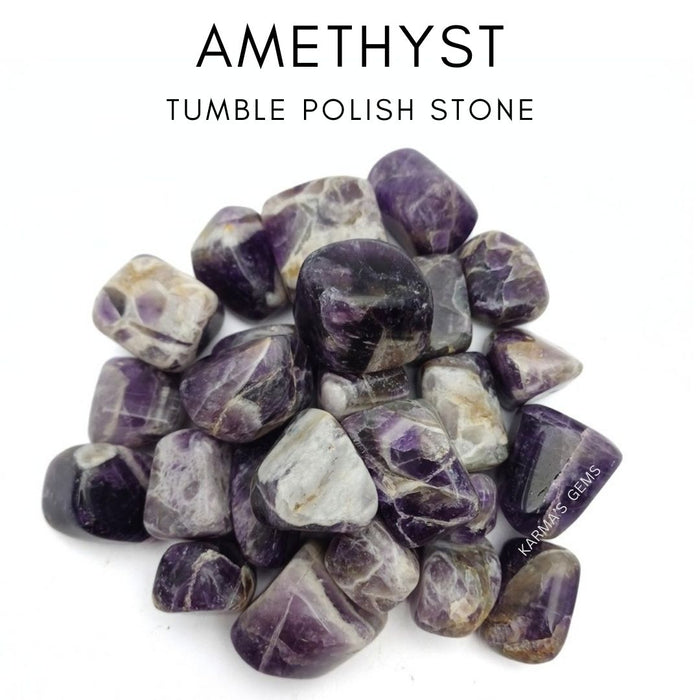 1 PIECE 15 TO 25 MM AMETHYST POLISH TUMBLED STONE
