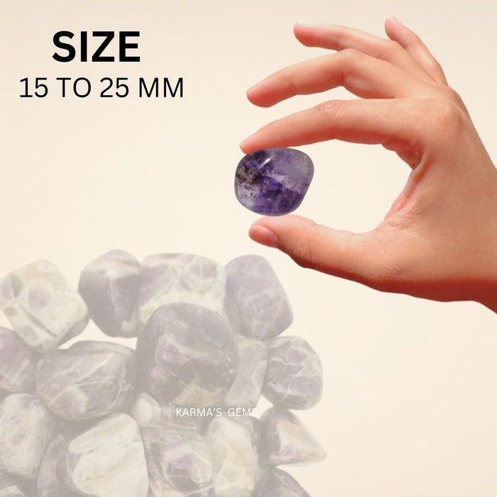 1 PIECE 15 TO 25 MM AMETHYST POLISH TUMBLED STONE