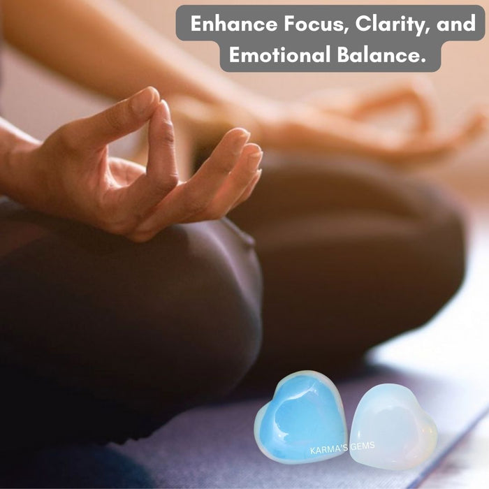 1" OPALITE PUFFY HEART