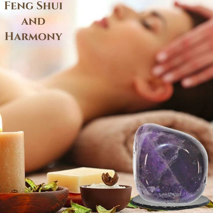 1 PIECE 15 TO 25 MM AMETHYST POLISH TUMBLED STONE