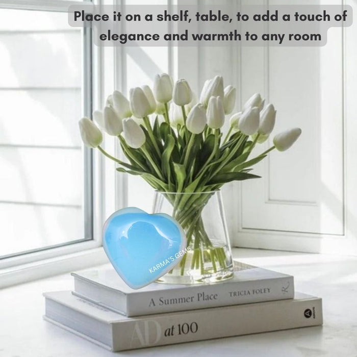 1" OPALITE PUFFY HEART