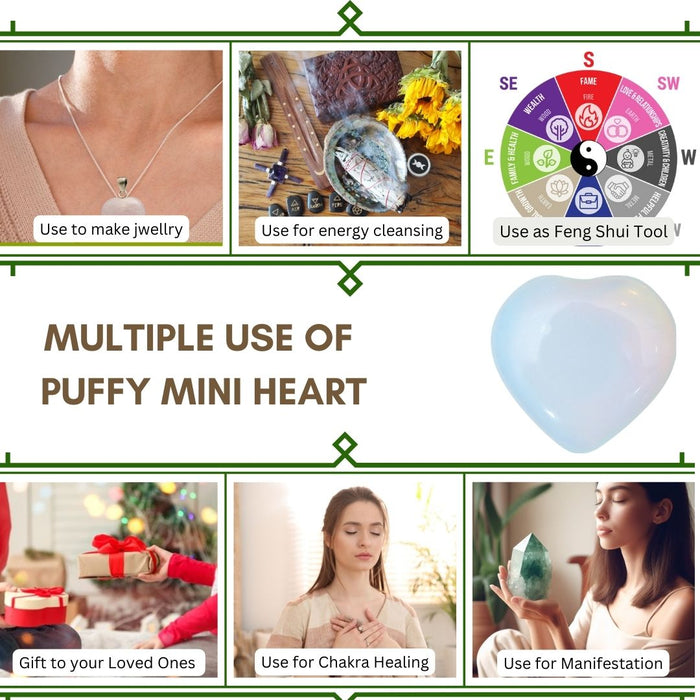 1" OPALITE PUFFY HEART