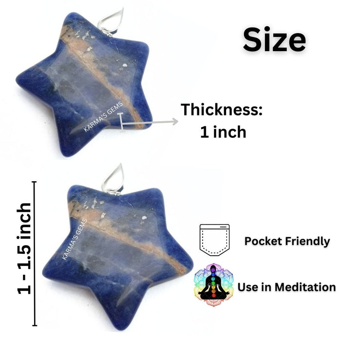 SODALITE STAR PENDANT