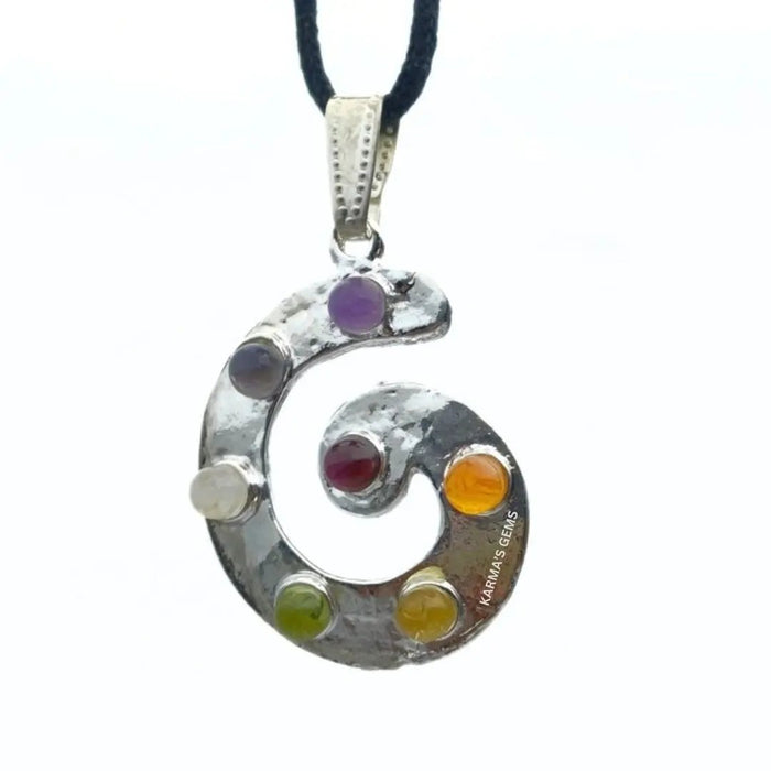 SEVEN CHAKRA STONE PENDANT Karmas Gems