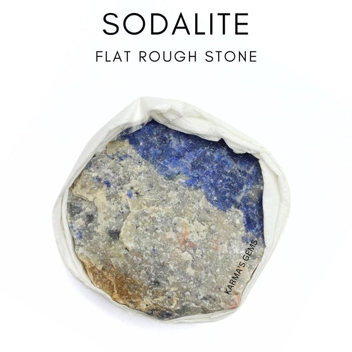 1 PIECE FLAT WRAPPED SODALITE  ROUGH STONE