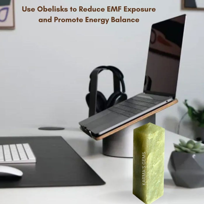 4 CORNER GREEN AVENTURINE OBELISK