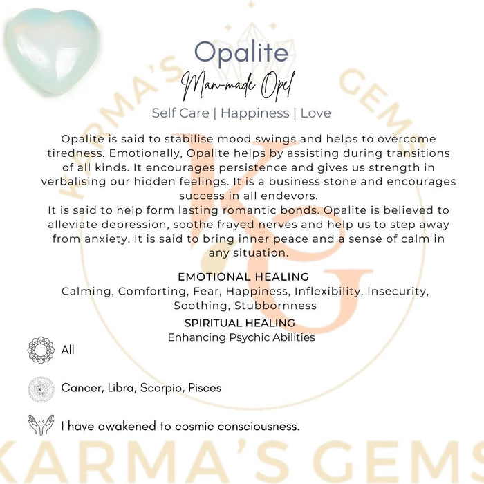 1" OPALITE PUFFY HEART