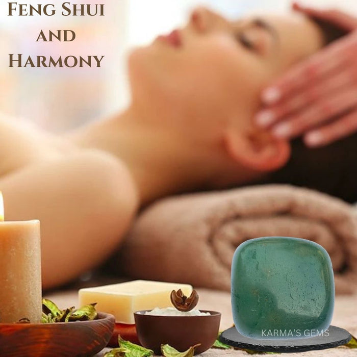 1 PIECE 15 TO 25 MM GREEN JADE POLISH TUMBLED STONE