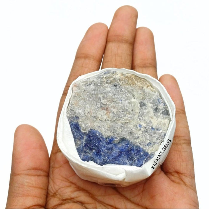 1 PIECE FLAT WRAPPED SODALITE  ROUGH STONE