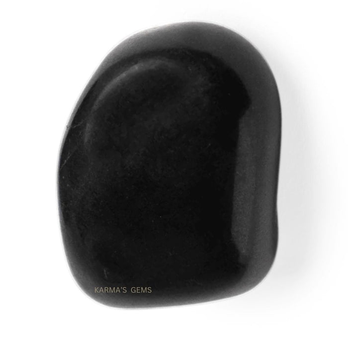 1 PIECE 15 TO 25 MM BLACK TOURMALINE  POLISH TUMBLED STONE