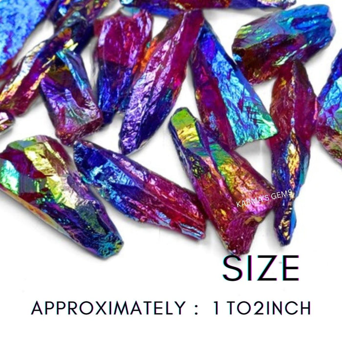 RUBY - TANZINE AURA QUARTZ RAW STONE