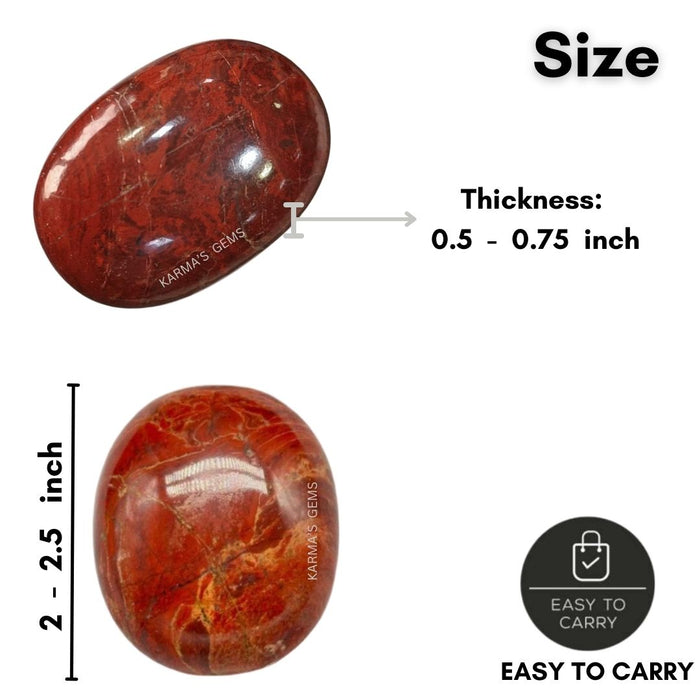 RED JASPER PALMSTONE