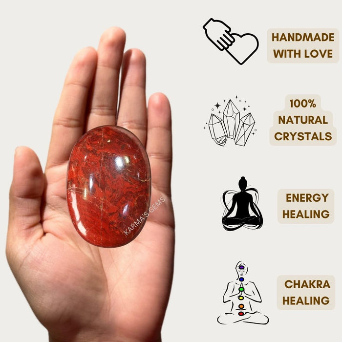 RED JASPER PALMSTONE