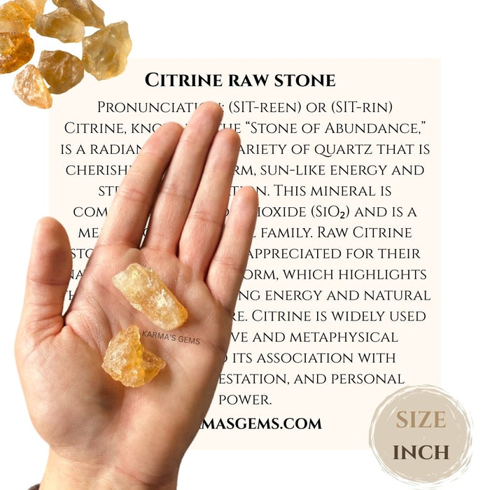 2 PCS CITRINE RAW STONE