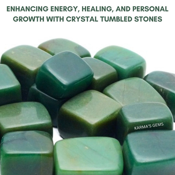 15 TO 25 MM GREEN JADE POLISH TUMBLED STONE