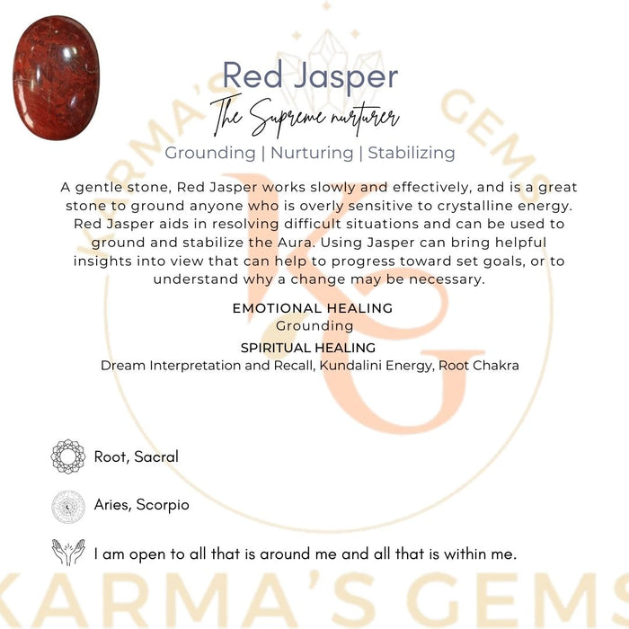 RED JASPER PALMSTONE