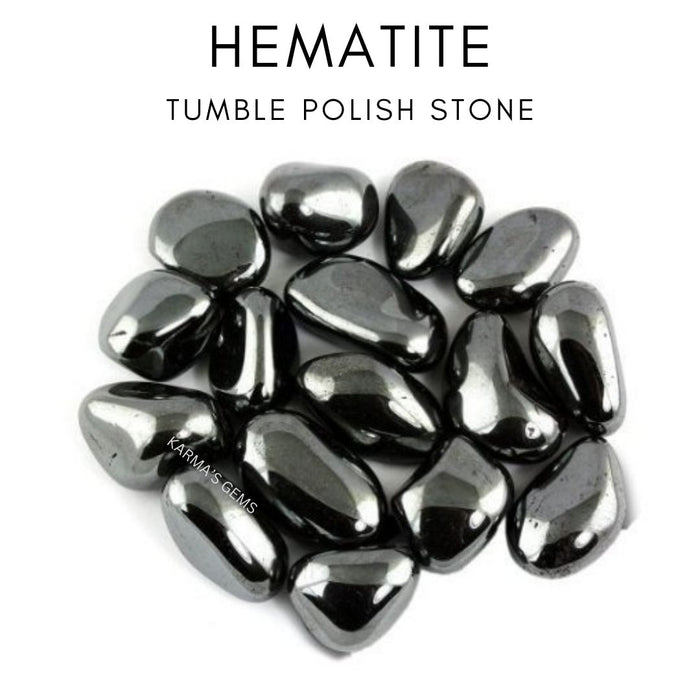 1 PIECE 15 TO 25 MM HEMATITE POLISH TUMBLED STONE