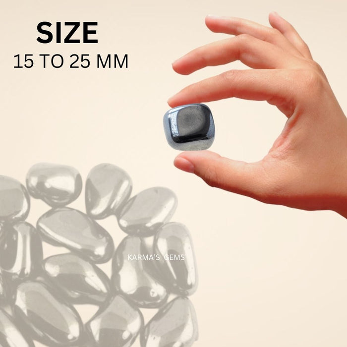 1 PIECE 15 TO 25 MM HEMATITE POLISH TUMBLED STONE