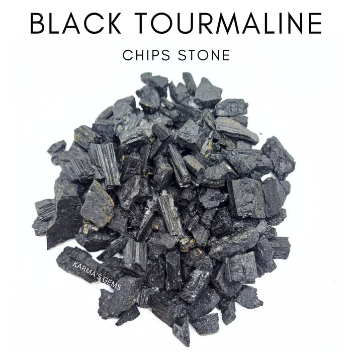 BLACK TOURMALINE STONE CHIPS