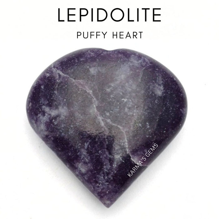 2" LEPIDOLITE PUFFY HEART