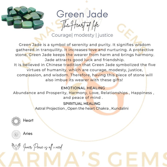 15 TO 25 MM GREEN JADE POLISH TUMBLED STONE