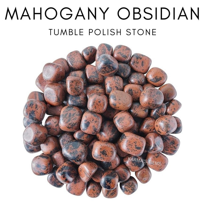 1 PIECE 15 TO 25 MM MAHOGANY OBSIDIAN  POLISH TUMBLED STONE