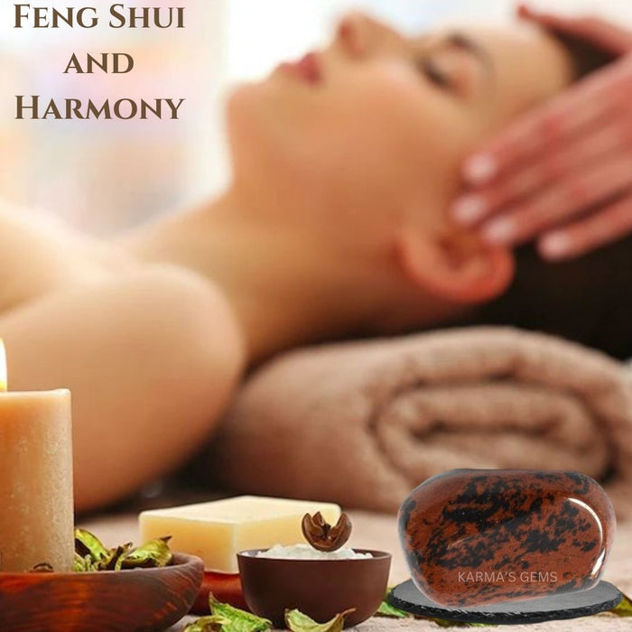 1 PIECE 15 TO 25 MM MAHOGANY OBSIDIAN  POLISH TUMBLED STONE