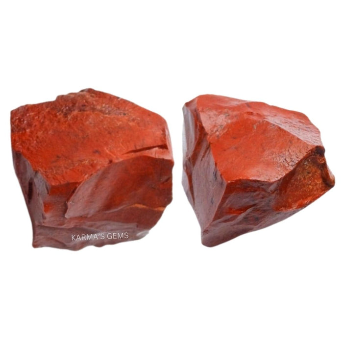 2 PCS 15 TO 25 MM RED JASPER ROUGH STONE