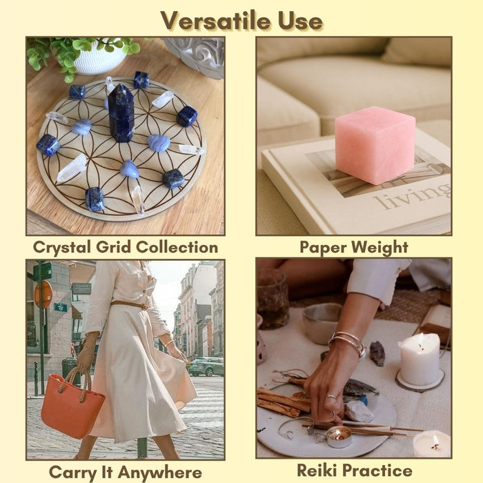 ORANGE AVENTURINE STONE CUBE