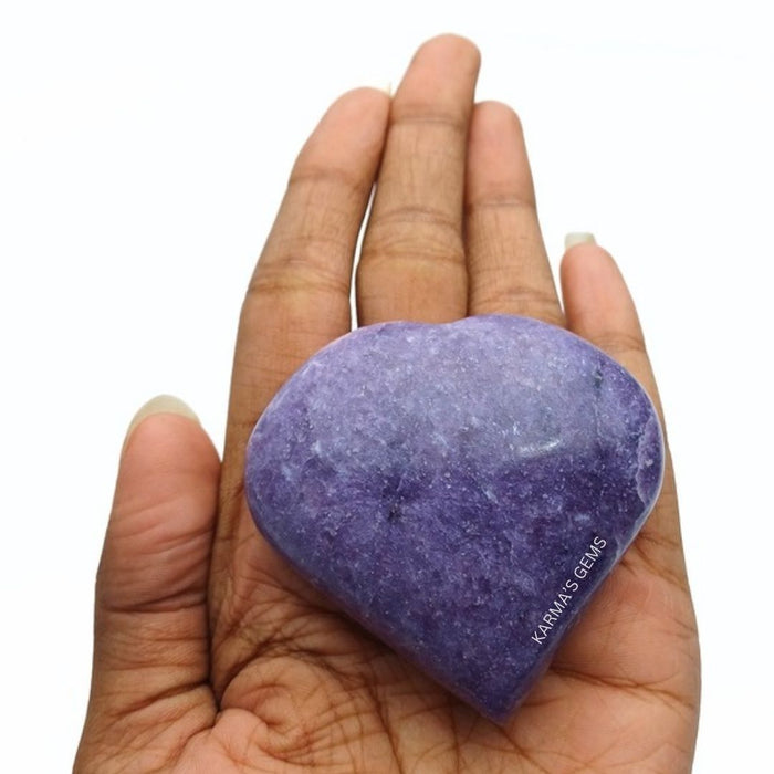 2" LEPIDOLITE PUFFY HEART