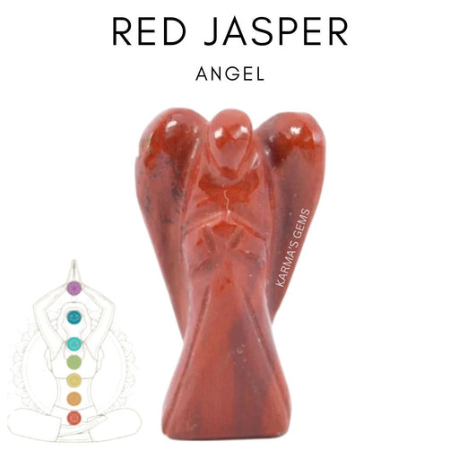 RED JASPER STONE CRYSTAL ANGEL Karmas Gems