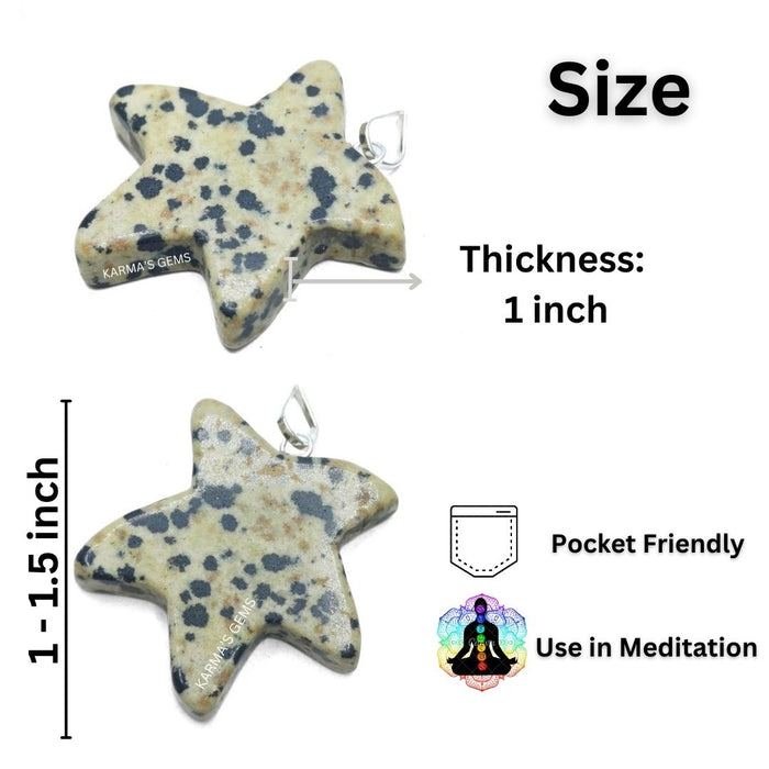DALMATIAN JASPER STAR PENDANT