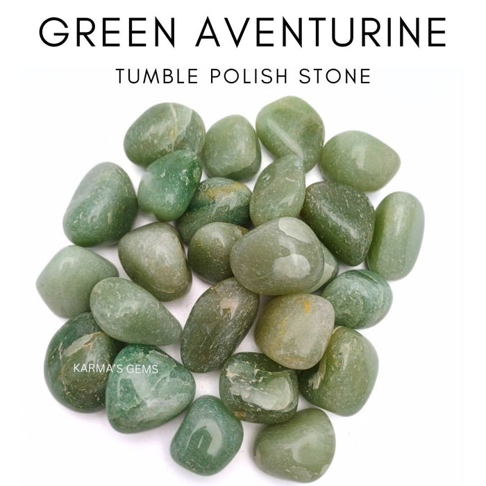 1 PIECE 15 TO 25 MM GREEN AVENTURINE POLISH TUMBLED STONE