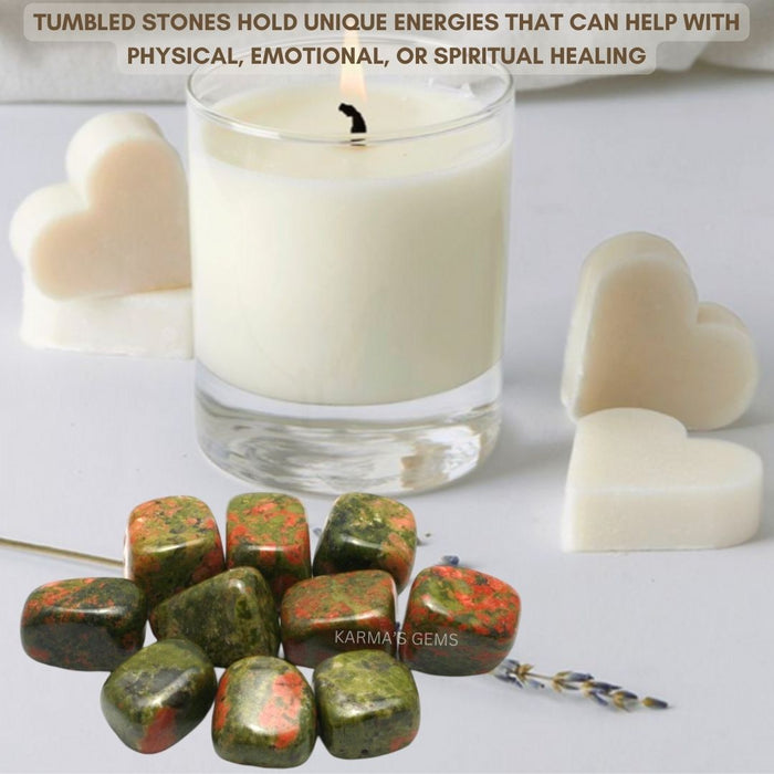 15 TO 25 MM UNAKITE POLISH TUMBLED STONE