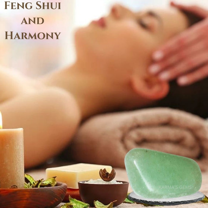 1 PIECE 15 TO 25 MM GREEN AVENTURINE POLISH TUMBLED STONE