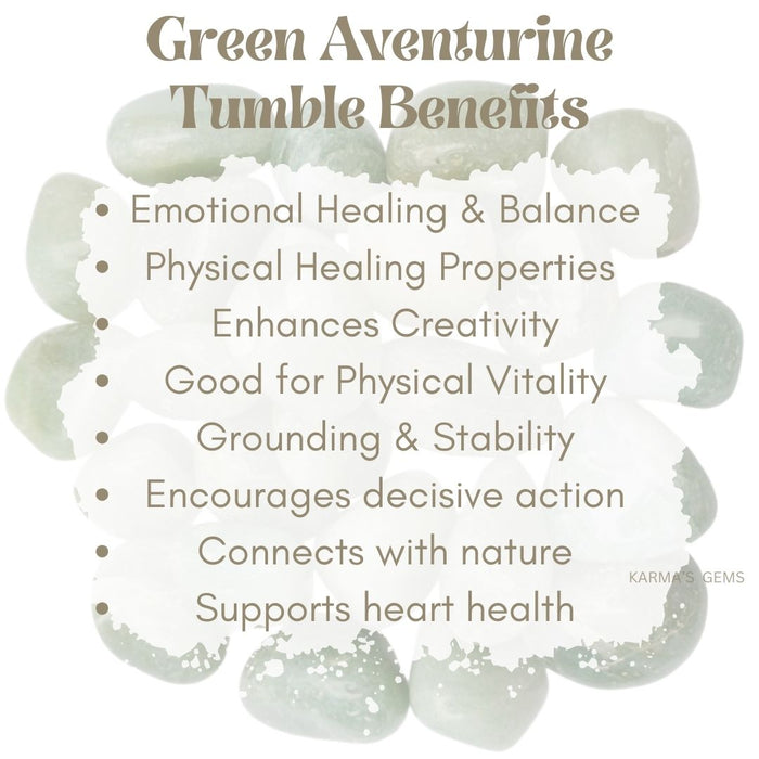 1 PIECE 15 TO 25 MM GREEN AVENTURINE POLISH TUMBLED STONE