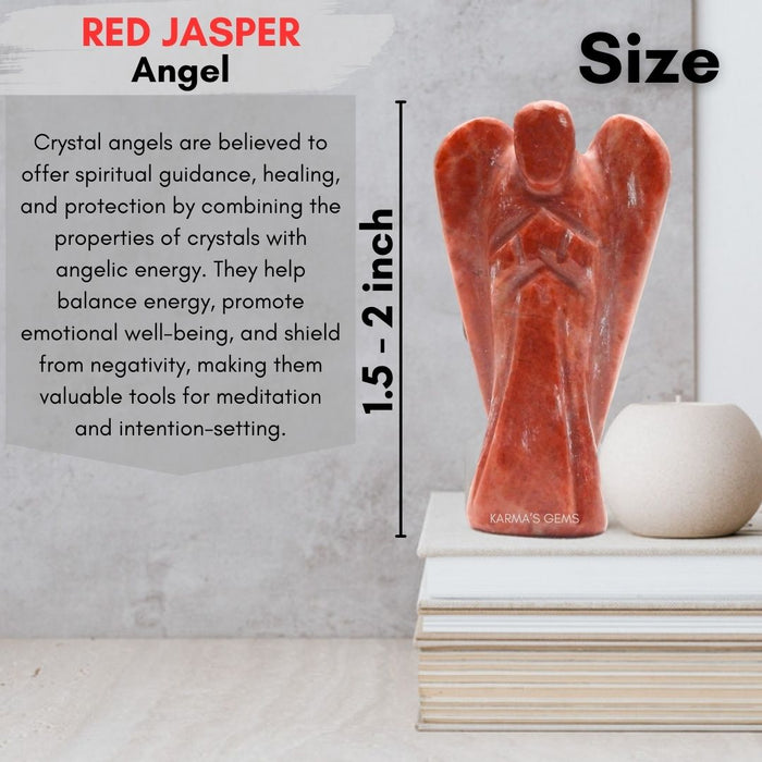 RED JASPER STONE CRYSTAL ANGEL Karmas Gems