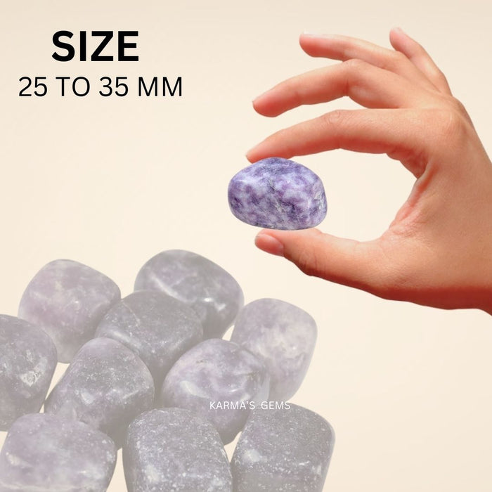 25 TO 35 MM LEPIDOLITE TUMBLED STONE