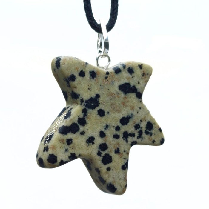 DALMATIAN JASPER STAR PENDANT