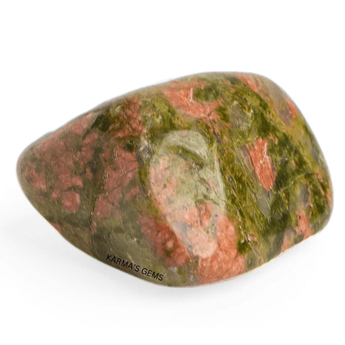 1 PIECE 15 TO 25 MM UNAKITE POLISH TUMBLED STONE