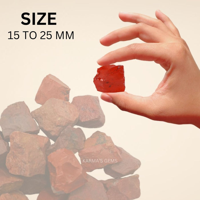 2 PCS 15 TO 25 MM RED JASPER ROUGH STONE