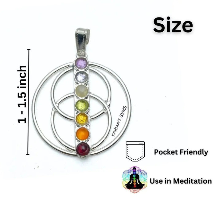 SEVEN CHAKRA STONE PENDANT Karmas Gems