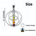 SEVEN CHAKRA STONE PENDANT Karmas Gems