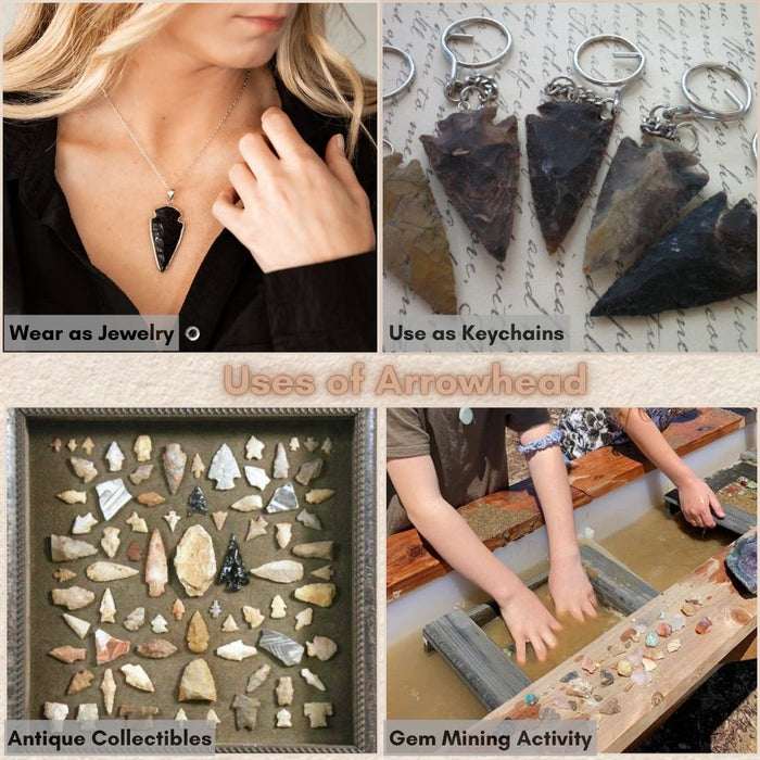 1" TO 1.5" BLACK OBSIDIAN ARROWHEAD