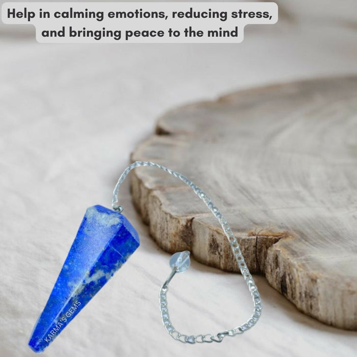 LAPIS LAZULI STONE DOWSING PENDULUM