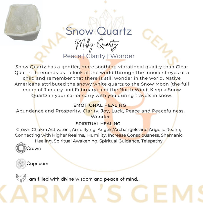 1 PIECE FLAT WRAPPED WHITE QUARTZ  ROUGH STONE