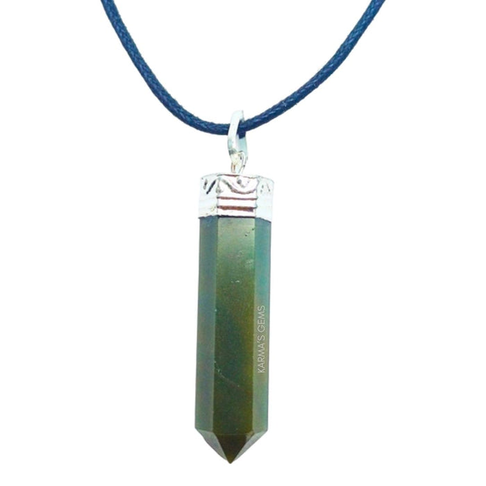 GREEN JADE POINT PENCIL PENDANT
